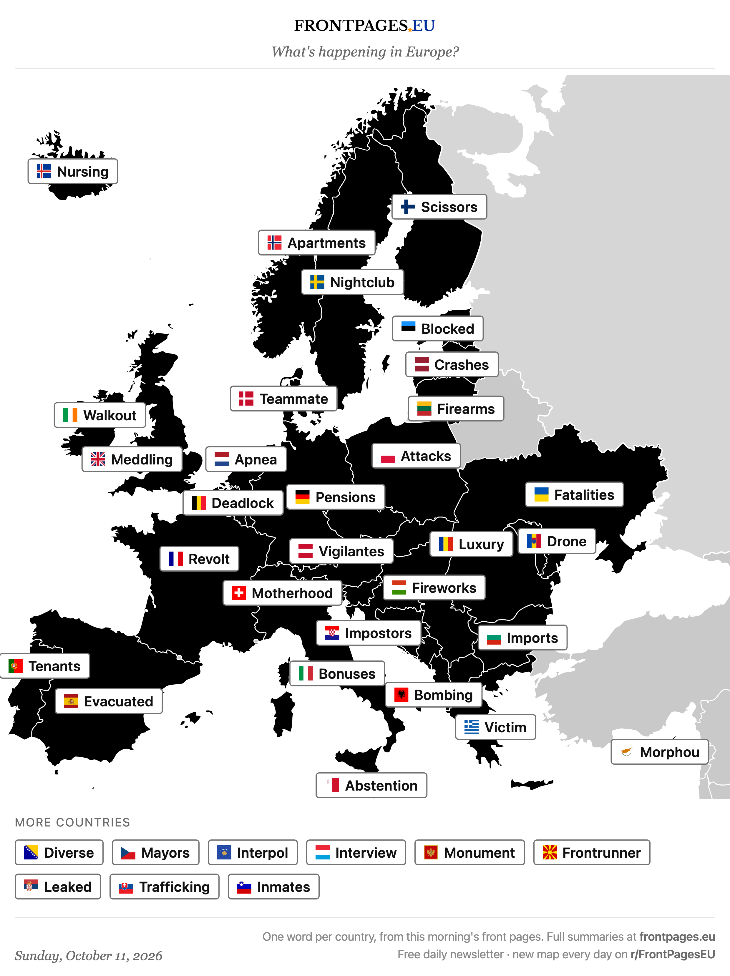 Belgium cancels its State of the Union — FrontPages.eu, October 11, 2026