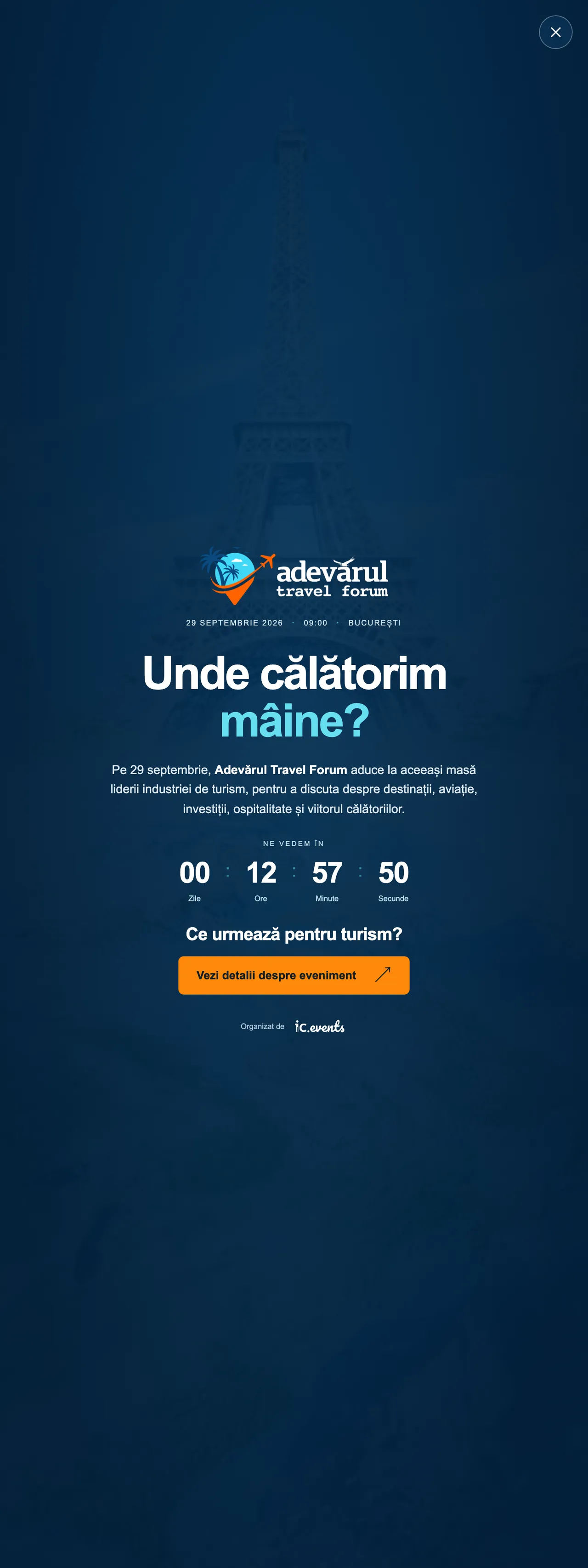 Screenshot of the Adevărul front page