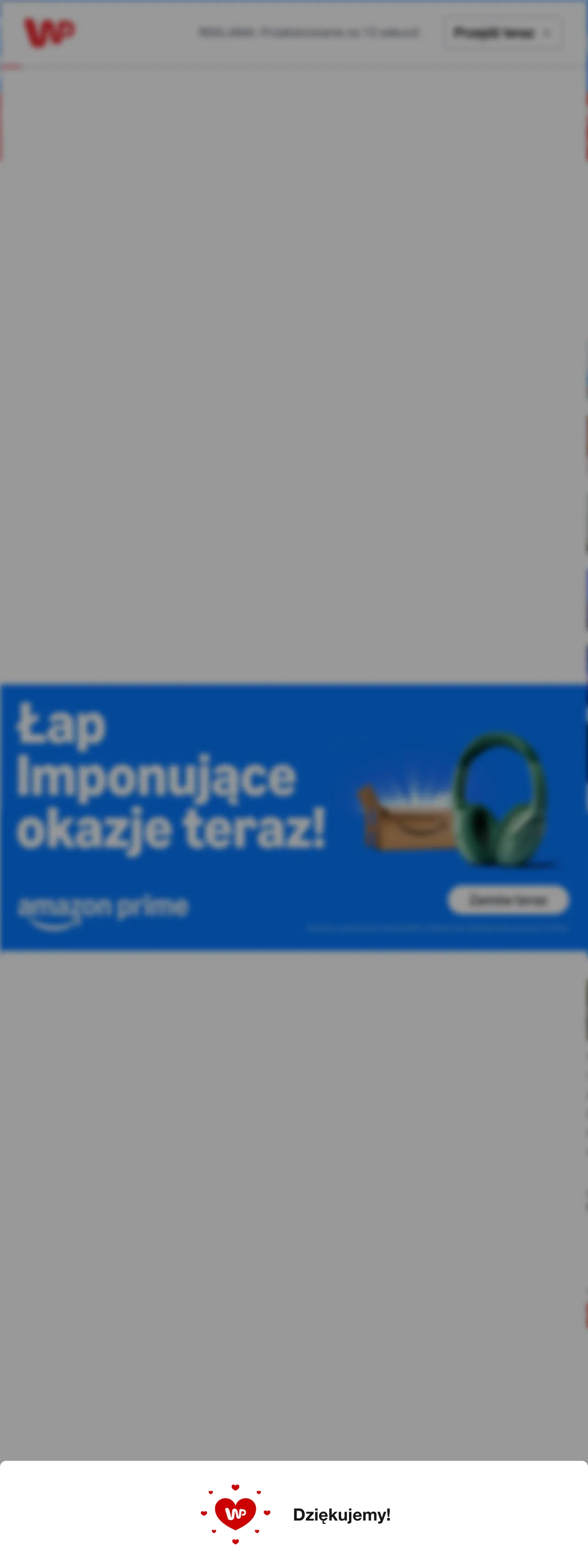 Screenshot of the Wirtualna Polska front page