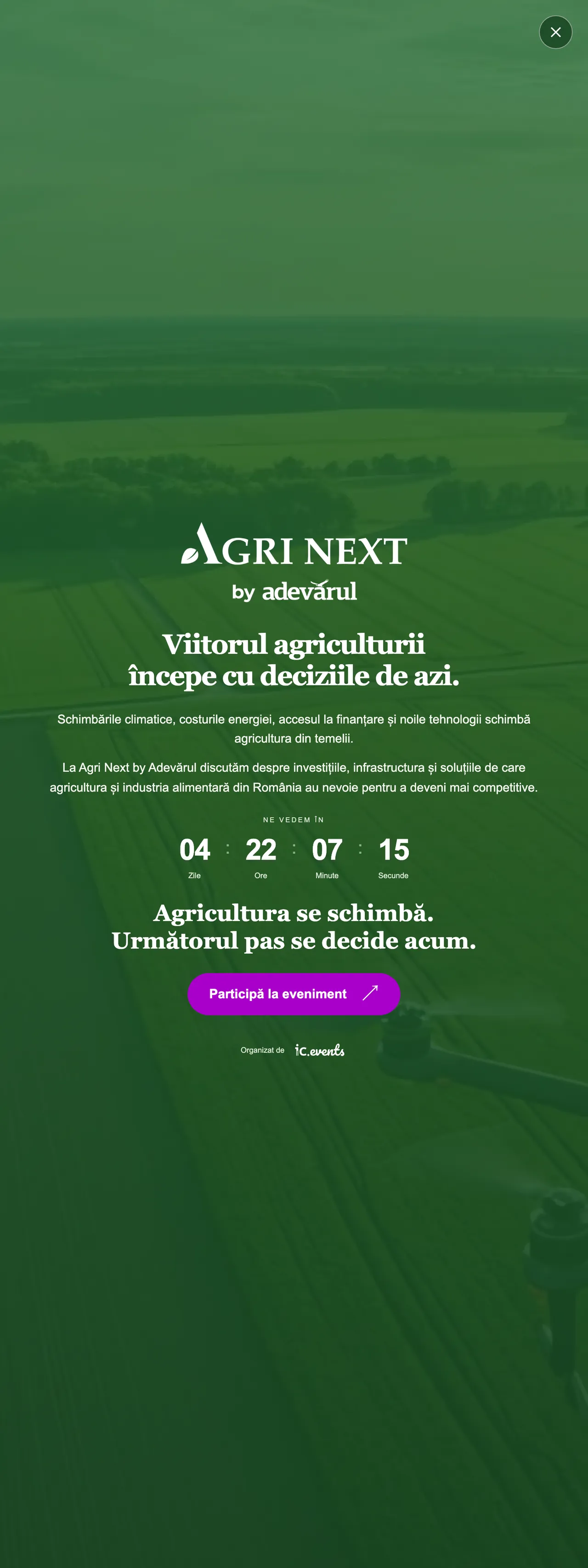 Screenshot of the Adevărul front page