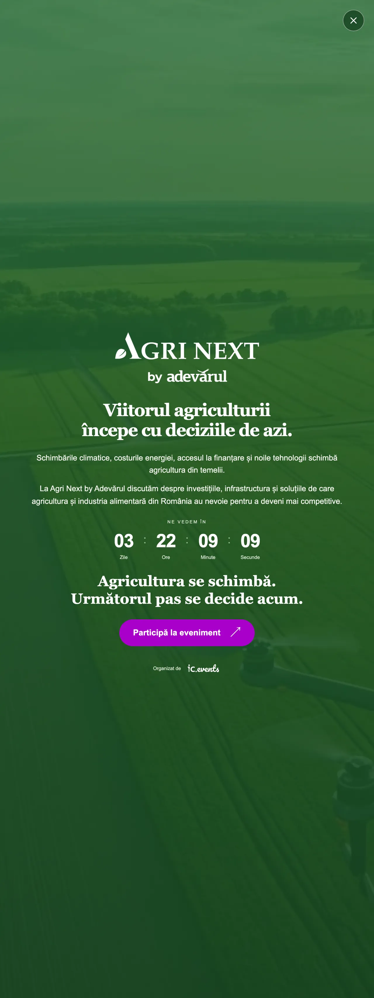 Screenshot of the Adevărul front page