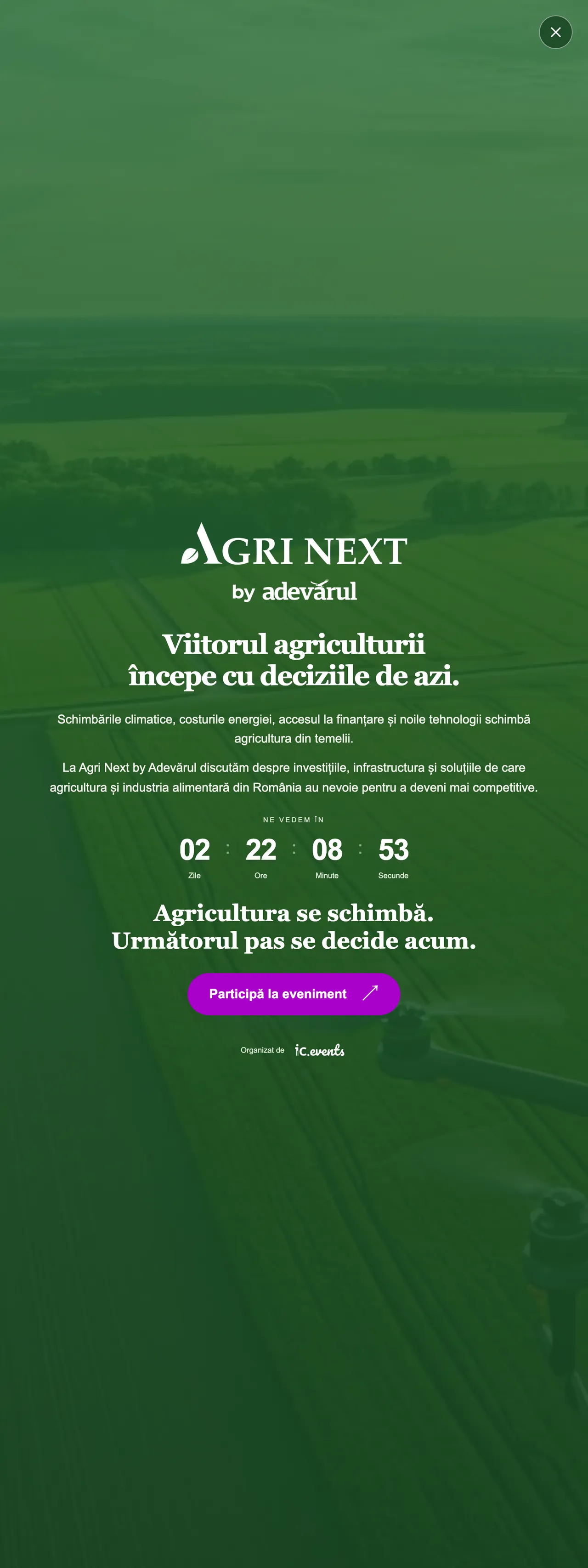 Screenshot of the Adevărul front page